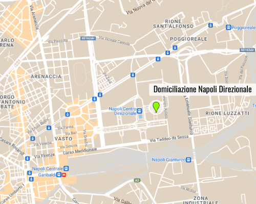 Mappa posizione Domiciliazione Napoli Direzionale